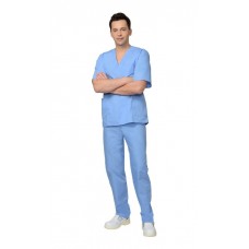 Костюм хирурга универсальный: блуза, брюки голубой